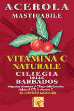 Carica l'immagine nel visualizzatore di Gallery, acerola masticabile 60 cpr da 720 mg