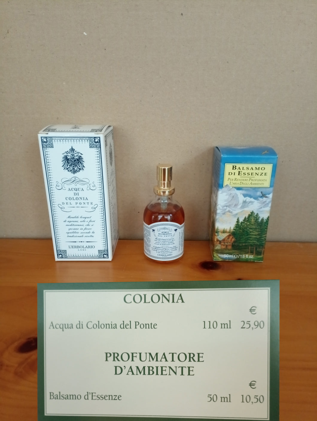 colonia del ponte e profumatore d'ambiente balsamo d'essenze