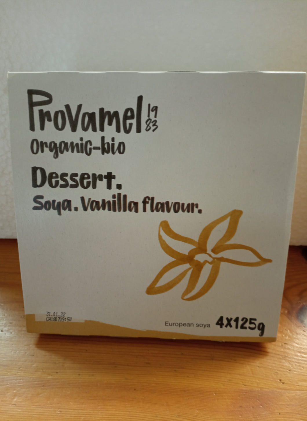 dessert di soia alla vaniglia