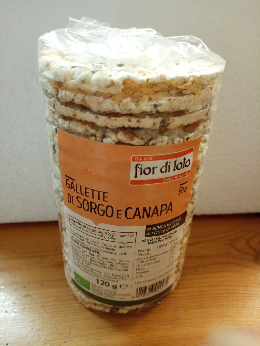gallette di sorgo e canapa 120g