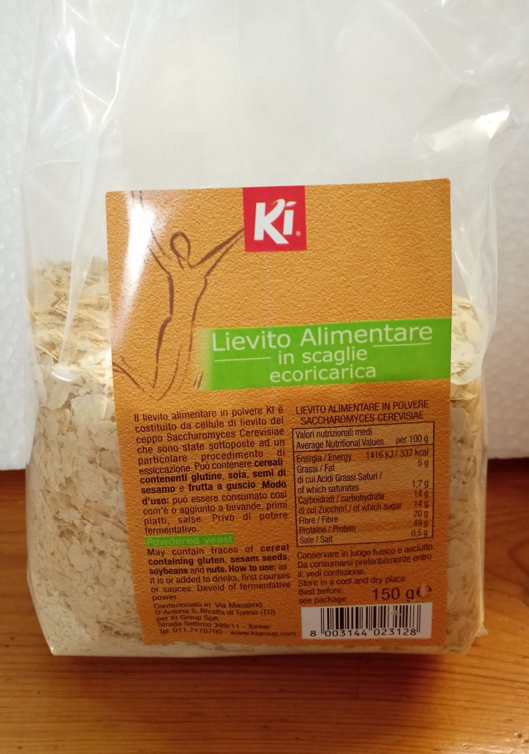 lievito secco alimentare attivo g100