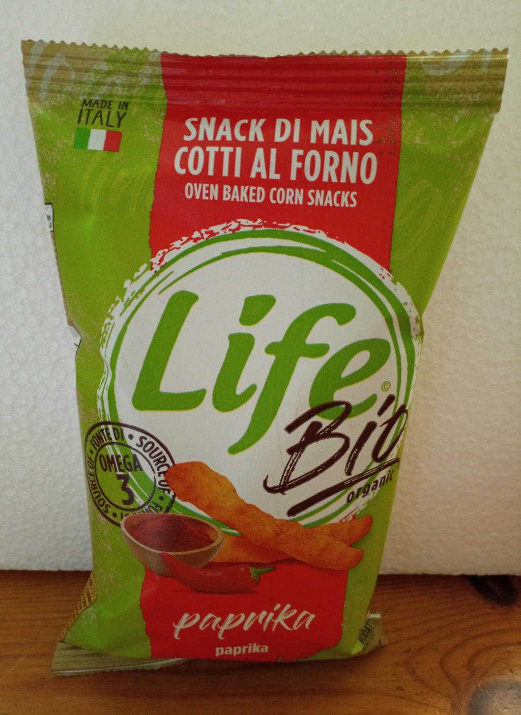 bio snack di mais con paprika g60
